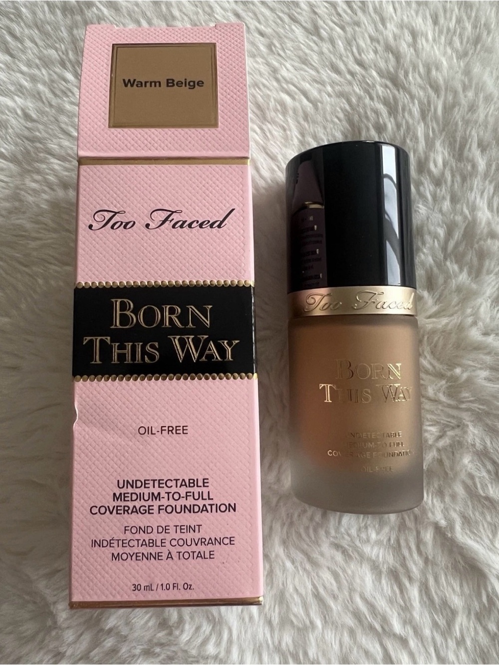 Too Faced Born This Way Foundation - Warm Beige & Pink Box